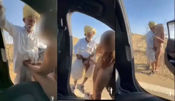 [Trending Now] Jaisalmer Viral Video | Jaisalmer Old Man & Car Girl Viral Video Link
